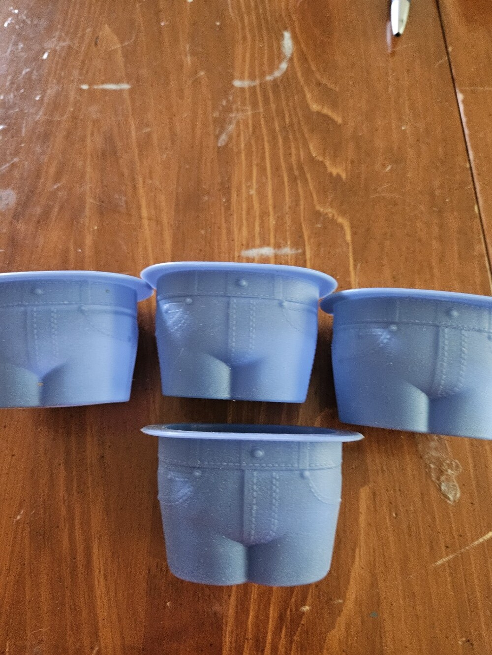 Novelty Blue Denim Shorts Silicone Molds (Set of 4) MUFFIN TOPS
